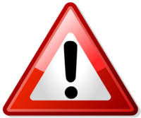caution Triangle! Exclamation Point!