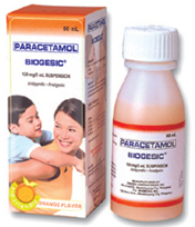 Paracetamol and Fragments of the True Cross is the Generic Name of Biogesic for Kids